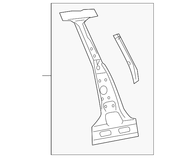 4878933AF Деталь INNER CENTER PLR, LEFT