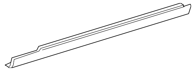 211-698-03-54-9999 ROCKER MOLDING, LEFT