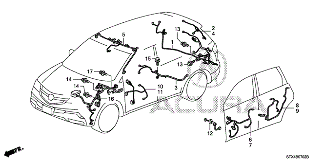 MDX WIRE HARNESS (3)