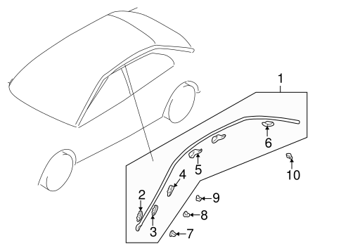 Galant EXTERIOR TRIM - ROOF 2