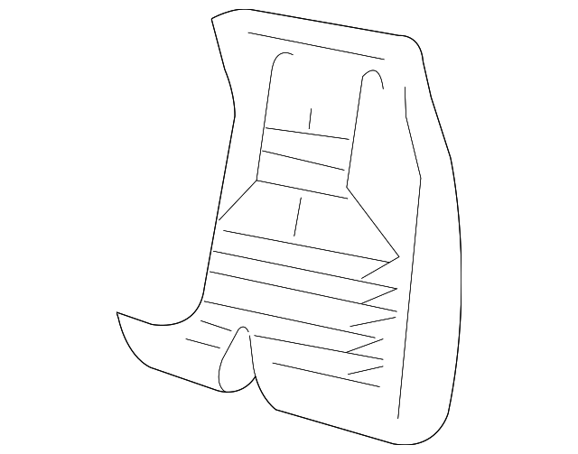 12457069 SEAT BACK PAD, LEFT