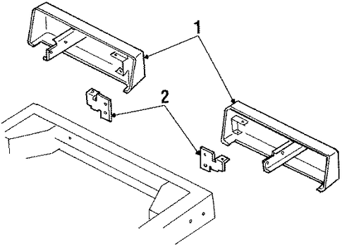 Amigo BUMPER & COMPONENTS - REAR