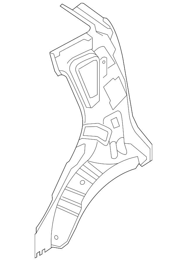 71602-2K350 Деталь INNER QTR PANEL, RIGHT