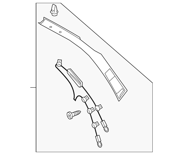 1Q0-871-262-D Деталь ROOF TRIM, RIGHT