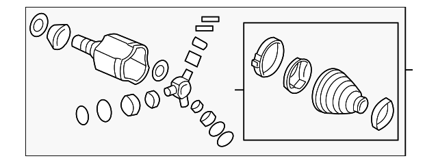 13301969 Деталь INNER JOINT, RIGHT