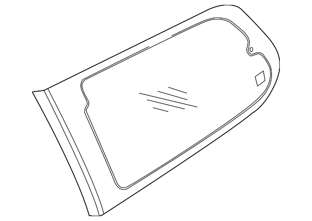 87820-4D020 Деталь SIDE GLASS, RIGHT