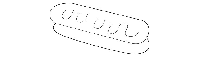 12374446 DEFROSTER GRILLE, LEFT