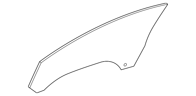 207-725-03-10 DOOR GLASS, LEFT