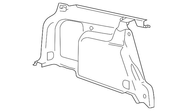 3B9867430NQ70 Деталь TRUNK SIDE TRIM, RIGHT