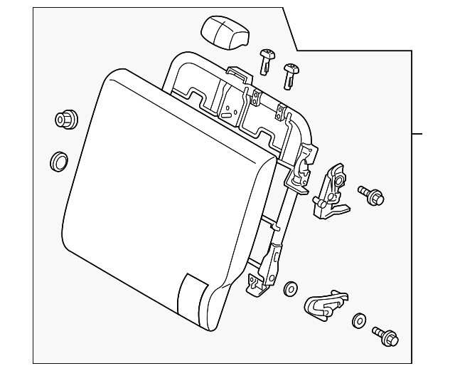 6902B959HA Деталь SEAT BACK ASSY