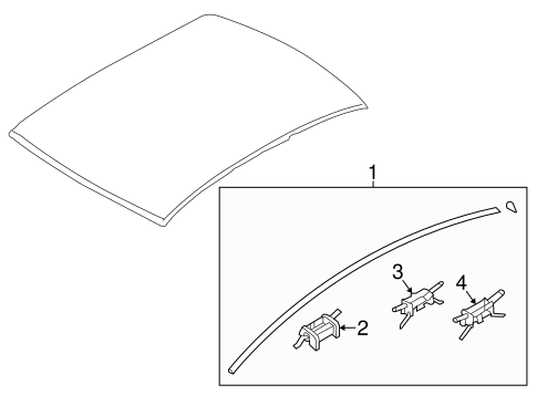 Sonata EXTERIOR TRIM - ROOF 2