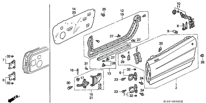 NSX FRONT DOOR PANELS