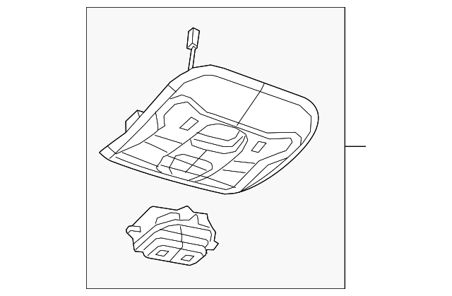 5XW90MS7AA Деталь OVERHEAD CONSOLE