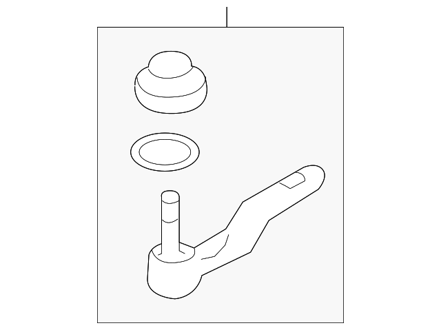 SU003-00833 Деталь OUTER TIE ROD, RIGHT