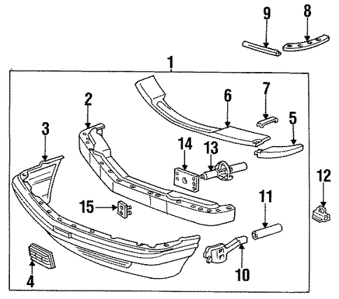 300SDL BUMPER & COMPONENTS - FRONT