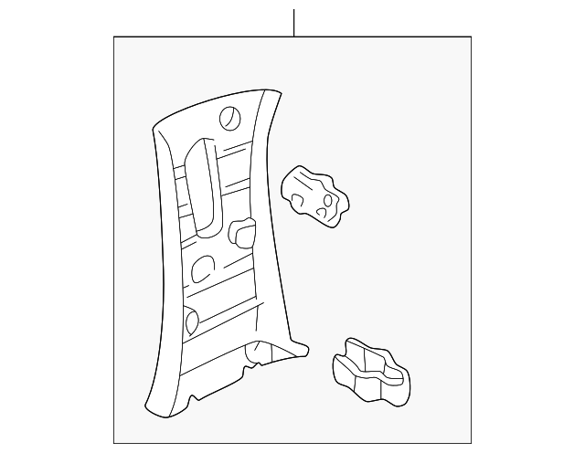 LC6268250B80 Деталь UPPER TRIM PANEL, RIGHT