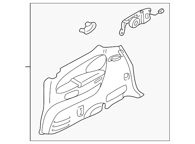 LD49-68-58YA-80 Деталь SIDE TRIM PANEL, RIGHT