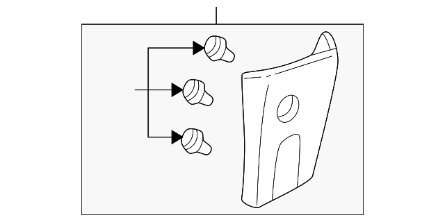 LC6268280C77 Деталь UPPER TRIM PANEL, RIGHT