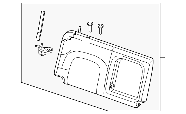 8738082Z20 Деталь SEAT BACK ASSY