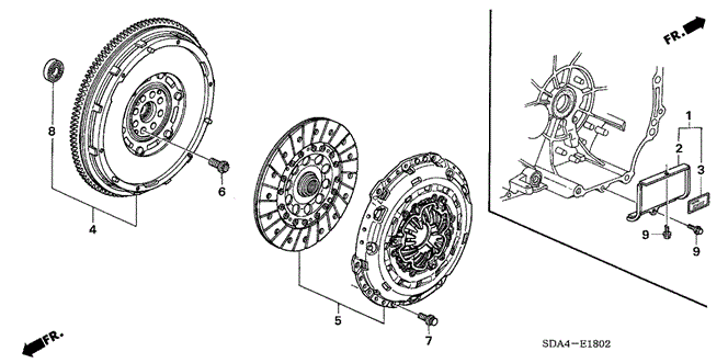 ACCORD SEDAN CLUTCH (V6)