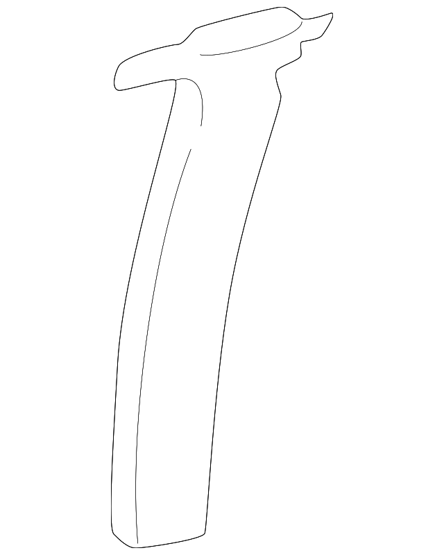 15186979 Деталь UPPER TRIM PANEL, RIGHT