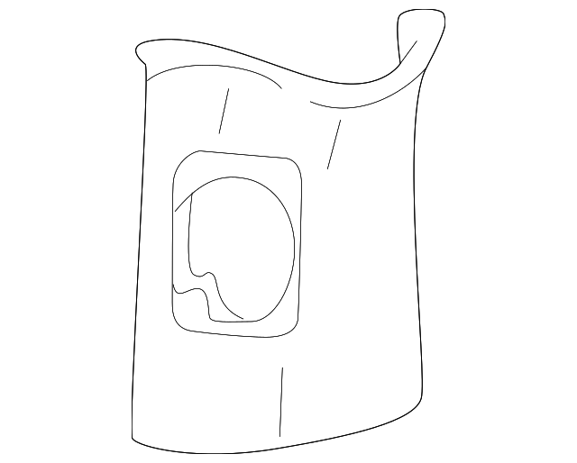 15178817 Деталь UPPER TRIM PANEL, RIGHT