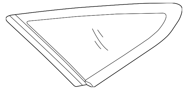 87810-C2000 Деталь QUARTER GLASS, LEFT