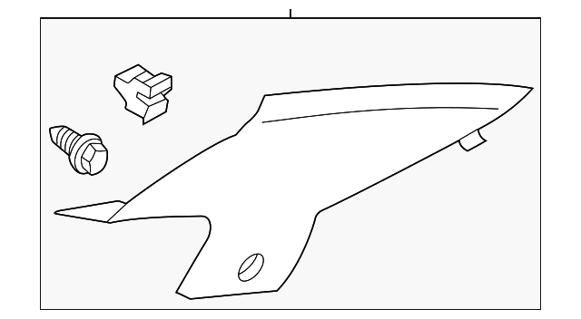 76934-3Y000 Деталь UPPER QTR TRIM, RIGHT