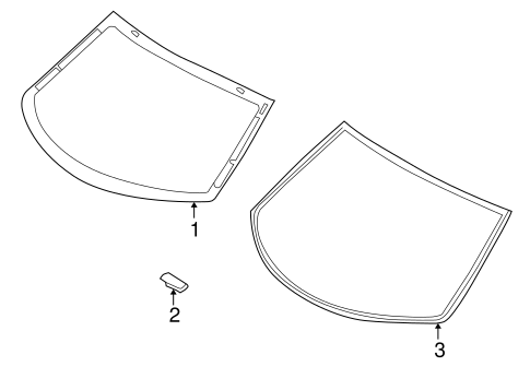 Elantra GLASS & HARDWARE - BACK