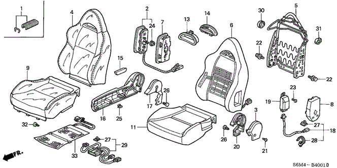RSX FRONT SEAT (R.)