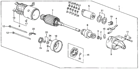 1985 Honda CIVIC SEDAN SCREW, FIELD COIL SETTING - (31237634005) 1985 Honda CIVIC SEDAN SCREW, FIELD COIL SETTING - (31237634005)