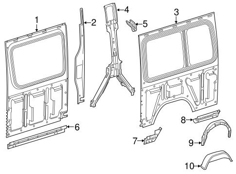 Sprinter 2500 INNER STRUCTURE & RAILS 2