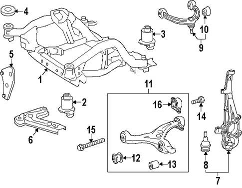 GL550 SUSPENSION COMPONENTS