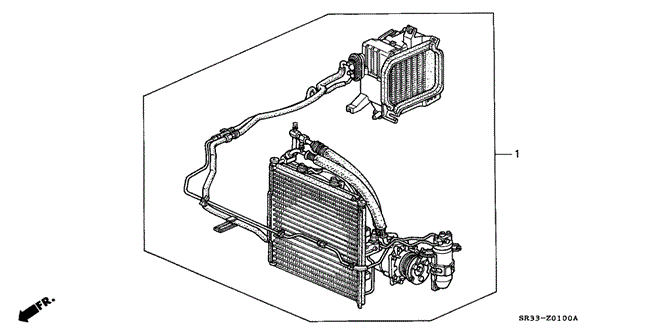 BODY / AIR CONDITIONING/KIT for 1992 Honda CIVIC HATCHBACK #1