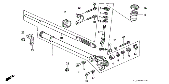 NSX STEERING GEAR BOX