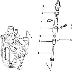 TRANSMISSION - MANUAL/MT SPEEDOMETER GEAR for 1978 Honda ACCORD HATCHBACK #1