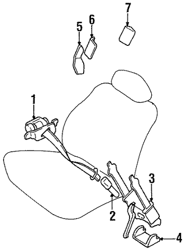 Sephia FRONT SEAT BELTS
