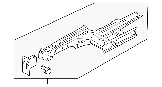 64601-2M000 Деталь LOWER RAIL, LEFT