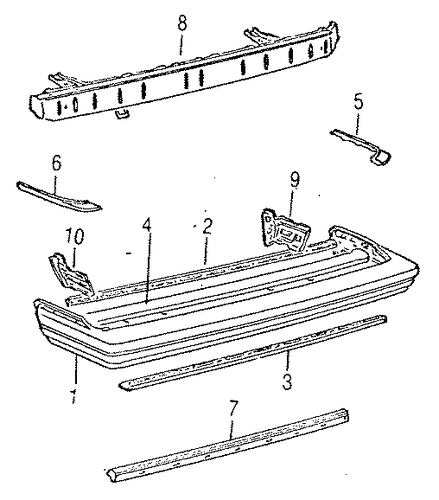 Cressida BUMPER & COMPONENTS - REAR