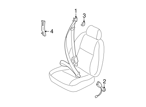 Impreza FRONT SEAT BELTS