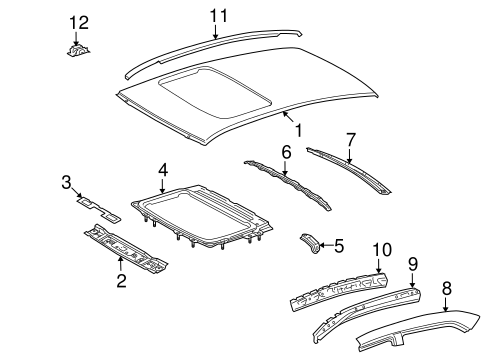 Corolla EXTERIOR TRIM - ROOF
