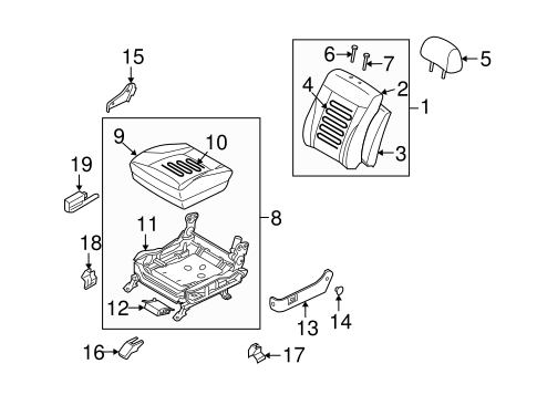 Amanti DRIVER SEAT COMPONENTS