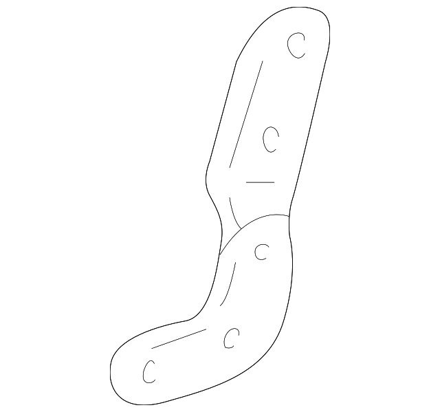 12476703 Деталь SEAT HINGE, RIGHT