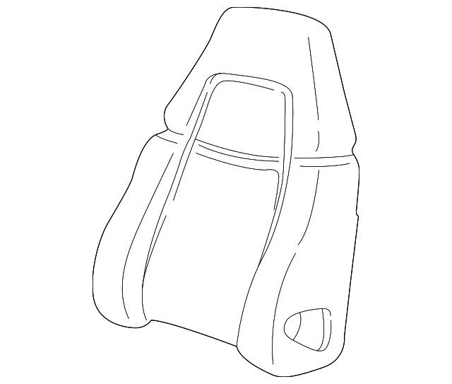 12375847 Деталь SEAT BACK PAD, LEFT