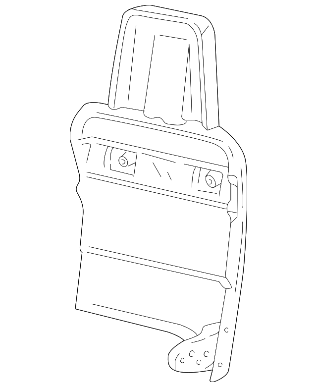 12386434 Деталь BACK FRAME, RIGHT