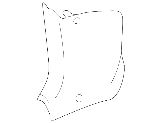 3B1-863-483-Q-U71 Деталь KICK PANEL TRIM, LEFT