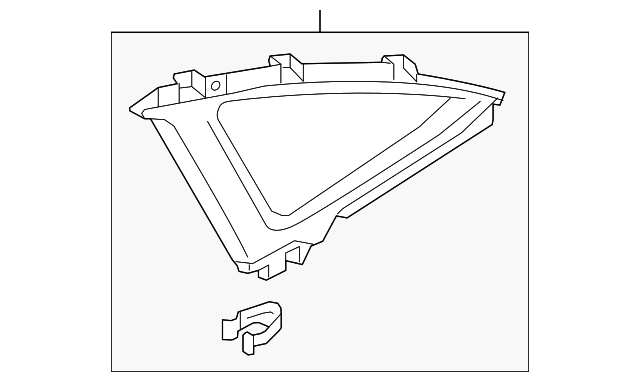 4H4-867-241-A-25M Деталь QTR GLASS TRIM, LEFT