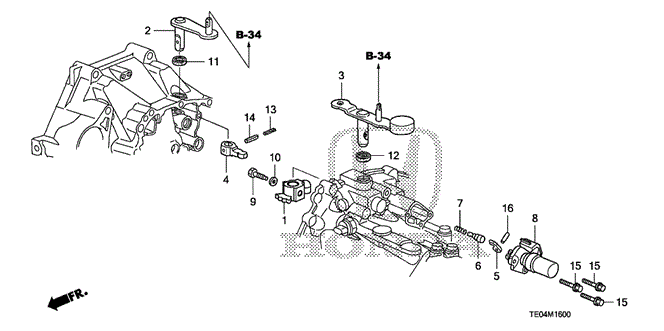 TRANSMISSION - MANUAL/MT SHIFT LEVER (V6) for 2009 Honda ACCORD COUPE #1