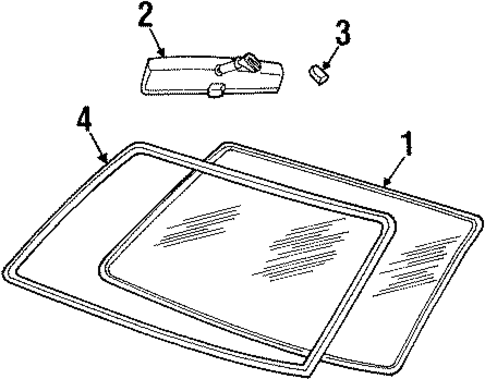 B2300 GLASS - WINDSHIELD