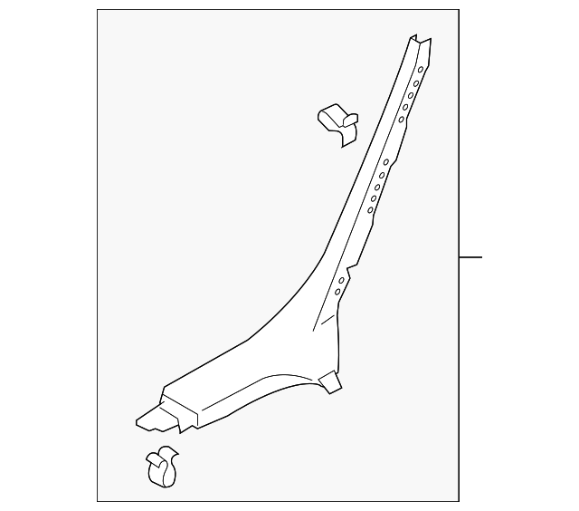 4F0-867-767-A-J50 LOWER QTR TRIM, LEFT